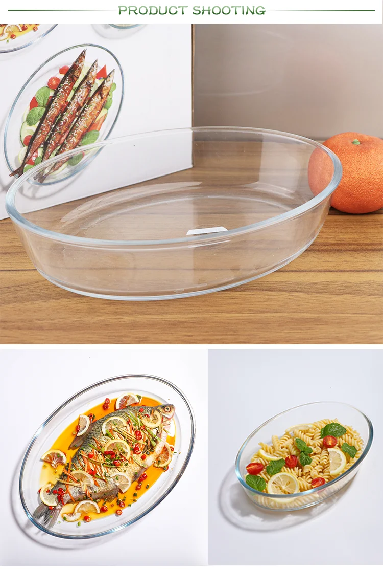 Wholesale Customized High Borosilicate Glass Bread Baking Pan Pyrex Glass Baking Dishes & Pans