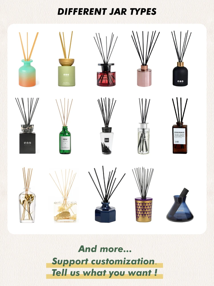 Home Air Fresheners Custom Gift Package 100ml Reed Diffuser With Wooden