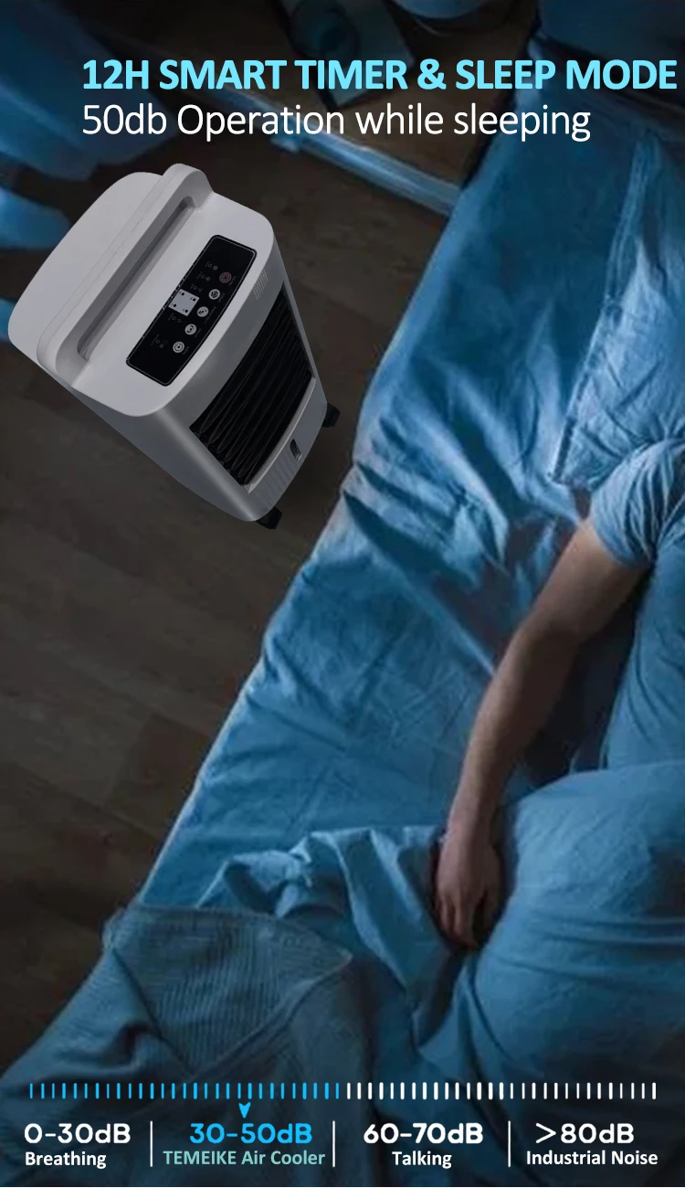 Portable Ac Electric Evaporative Water Air Cooling Fan Low Noise With