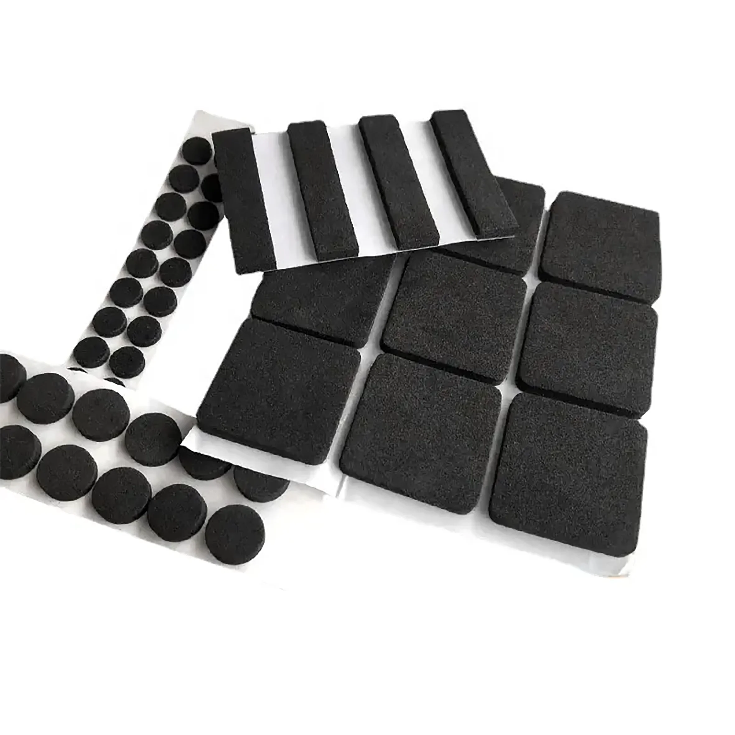 Irregular Shape Square Shock Absorber Single Double-Sided Adhesive Texture Surface EVA Foam Cushion Foot Pad