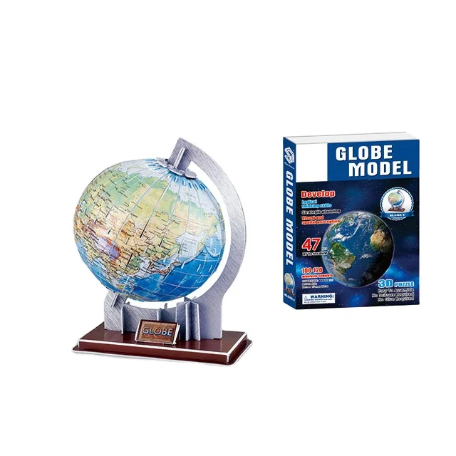47pcs Funny 3d Globe Model Paper Puzzle for Sale
