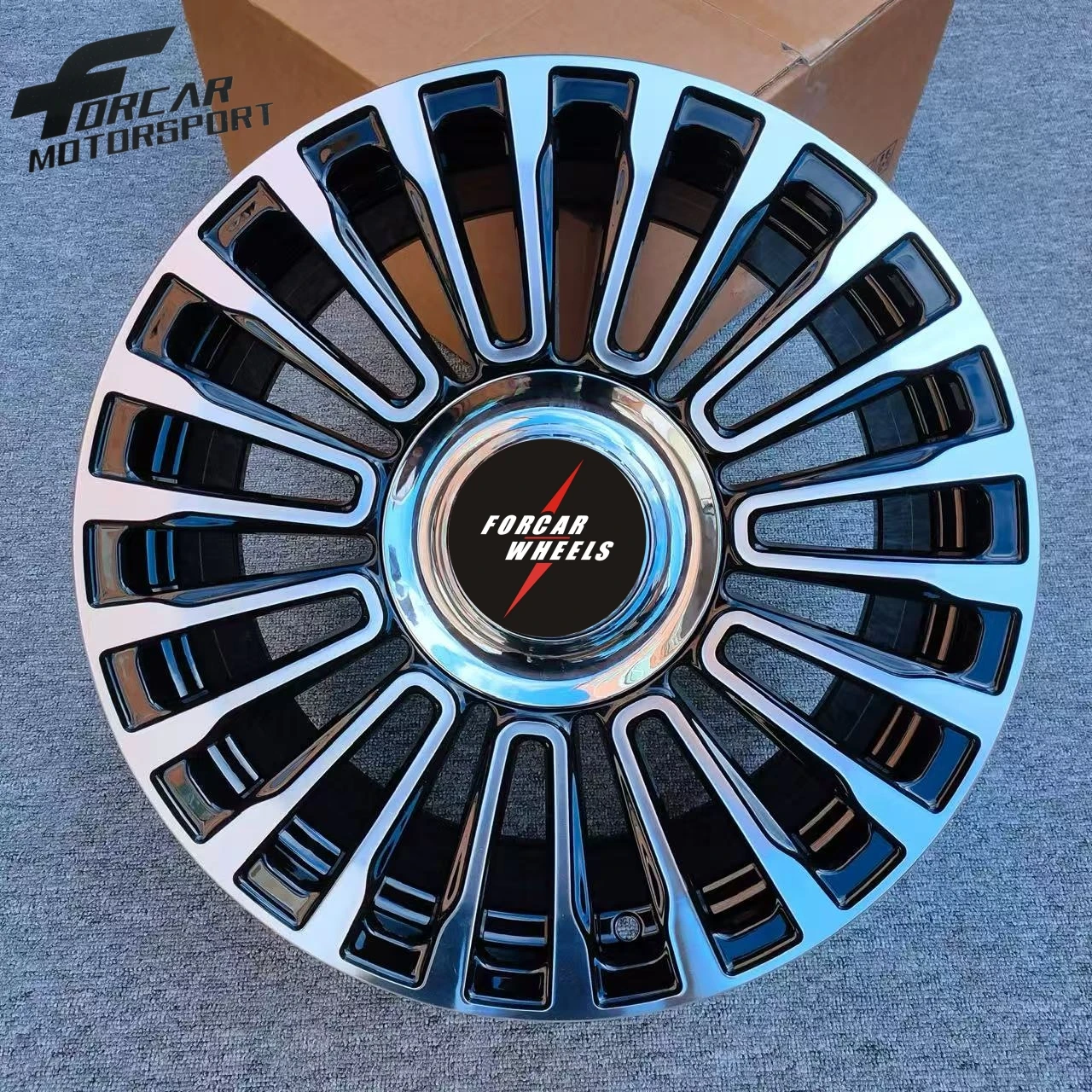 Staggered Full-Sizes Wheels New Condition Multi Spoke Design Alloy ...