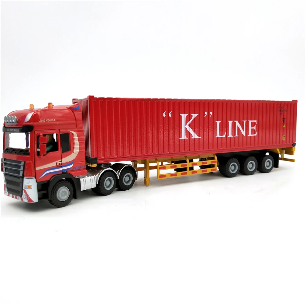 28cm K-LINE shipping Logistics truck model 1:50  mini container truck model O.A.S ship model