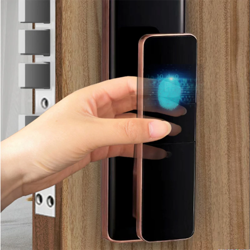 Automatic S912 Smart Locks Tuya Smart Wifi Electronic Door Lock Fingerprint Password Keyless Card Smart Wifi Digital Door Lock