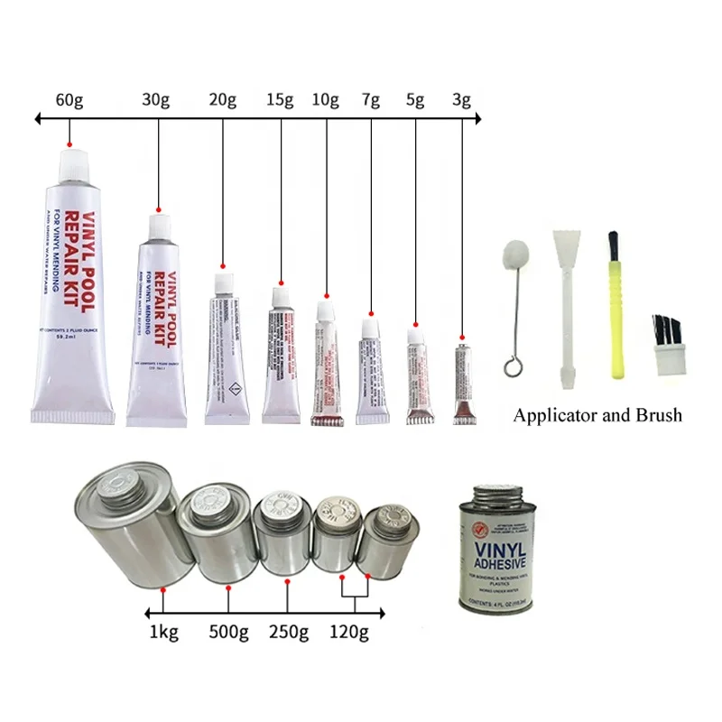 Комплект для ремонта надувных КАЯКОВ и рыболовных лодок