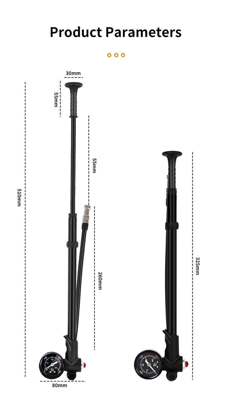 300psi Front Fork And Front Suspension Pump With Gauge High Pressure