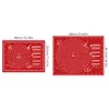 Fondo rojo con caracteres blancos, bolsa (EVA 0.4mm) 40*30cm