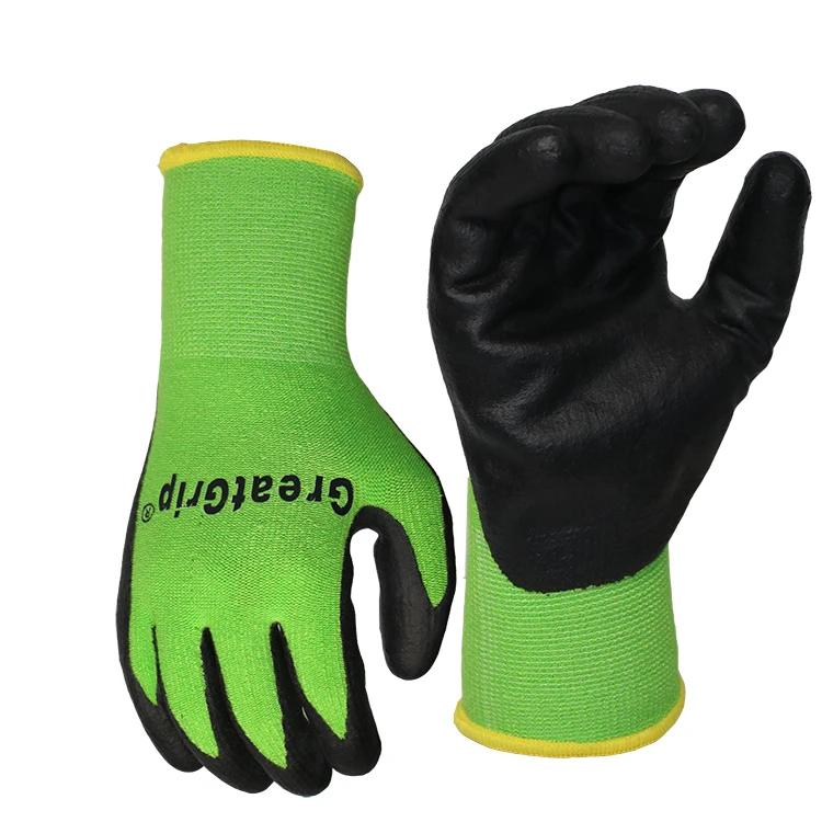 bamboo nitrile gardening gloves