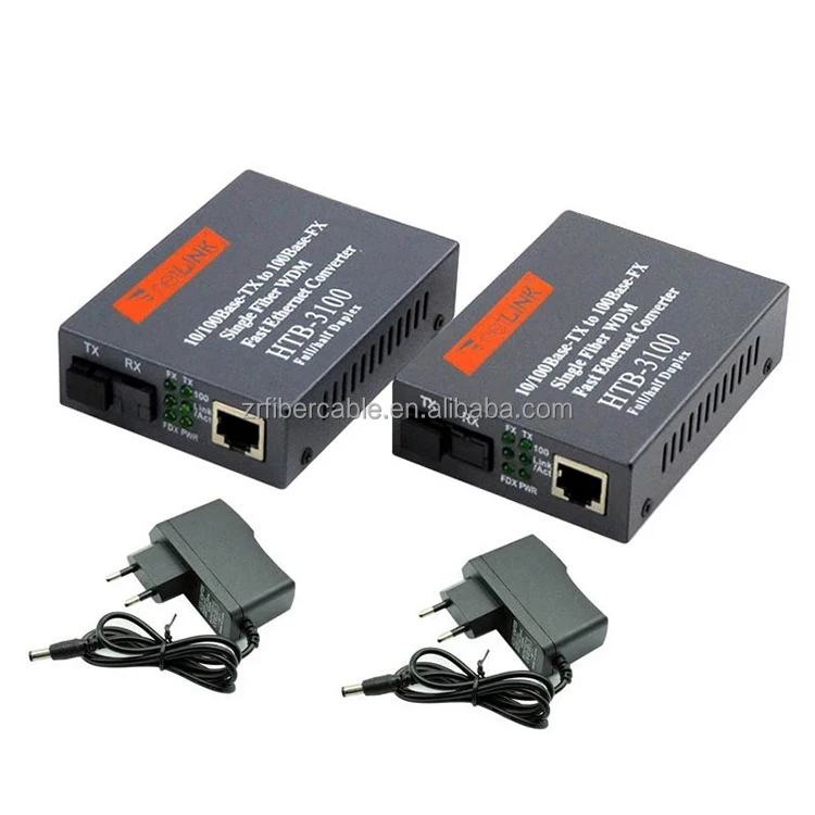 HTB-3100 Net Link Media Converter Switch Convertidor De Medios De Fibra Optica To RJ45 2 4 8 Puertos Converter Fiber Optik