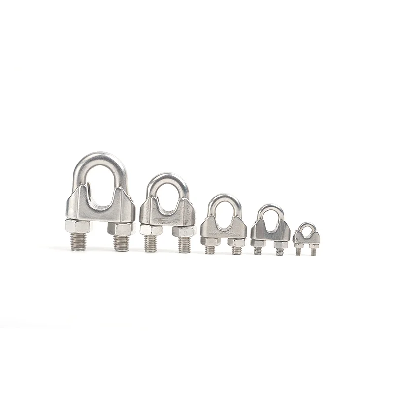 Clip per funi metalliche malleabili tipo usa morsetto per fune Clip per funi metalliche malleabili tipo usa morsetto per fune