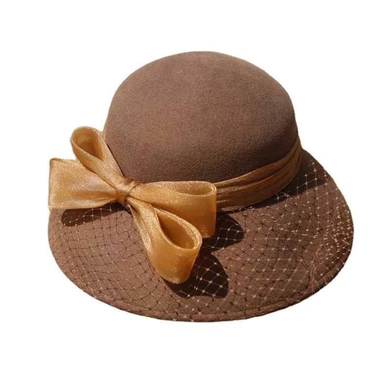 Ladies Fashion Trend All-match Style Custom Winter Elegant Fashion Top Hats