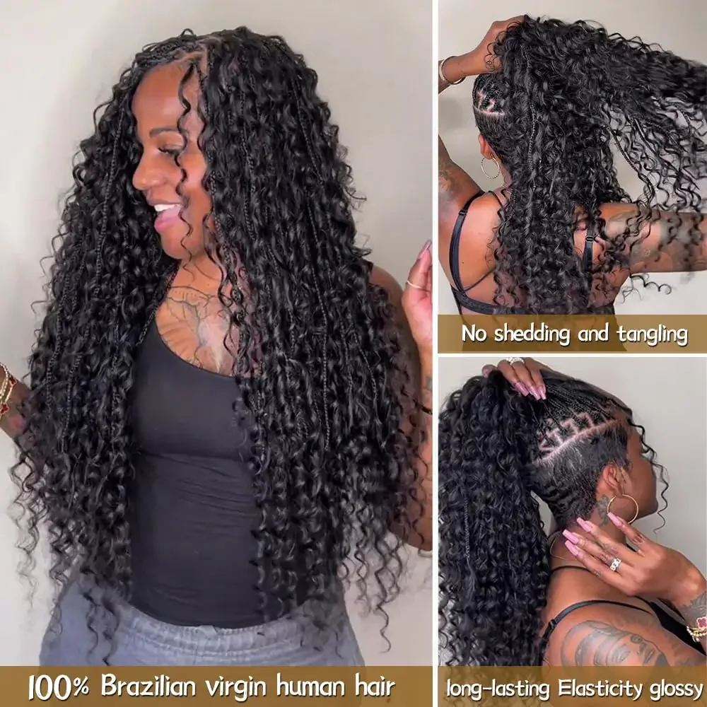 Human Braiding Hair Deep Wave Bulk Human Hair for Braiding 100% Unprocessed Curly Micro Hair Extensions_voghion.com