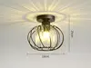 Lampe de plafond noire à une tête