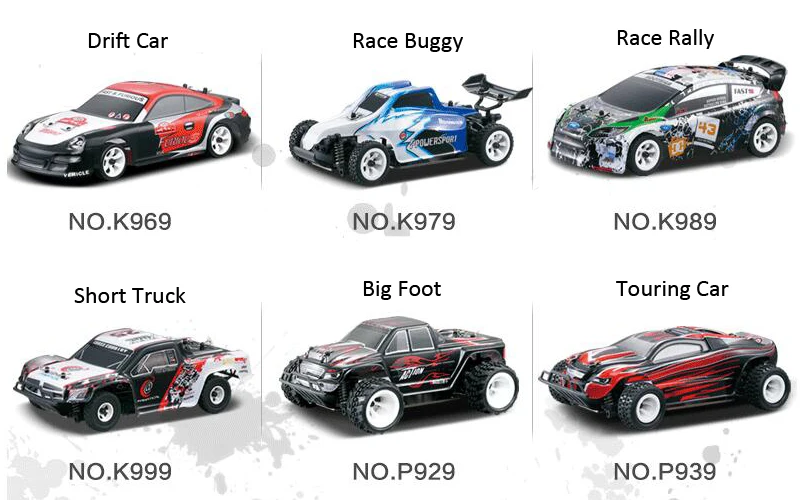 WLTOYS K969 K989 ラジコンカー 1/28 4WD ドリフトカー 金属製シャーシ