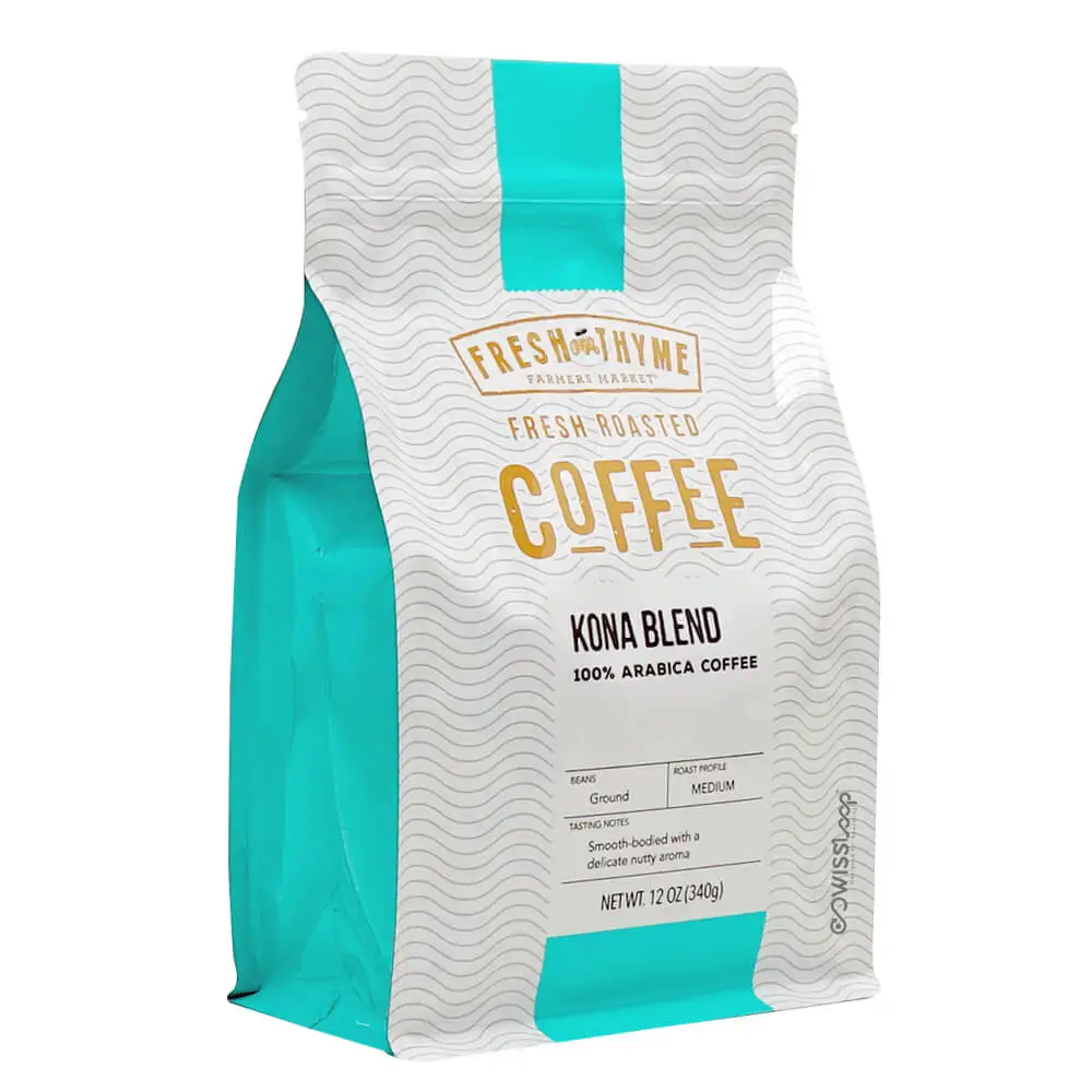 Custom Printed Square PE Plastic Ziplock Bags with Valve Zipper Flat Bottom Side Gusset Coffee Beans Packaging manufacture