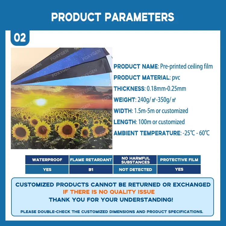 width up to 59 m uv printed pvc stretch ceiling film-1