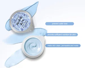 Private Label Hyaluronic Acid Blue Clay Mask Capsule Facial Mask Herbal Travel-friendly Deep Cleaning Moisturizing Mask OEM