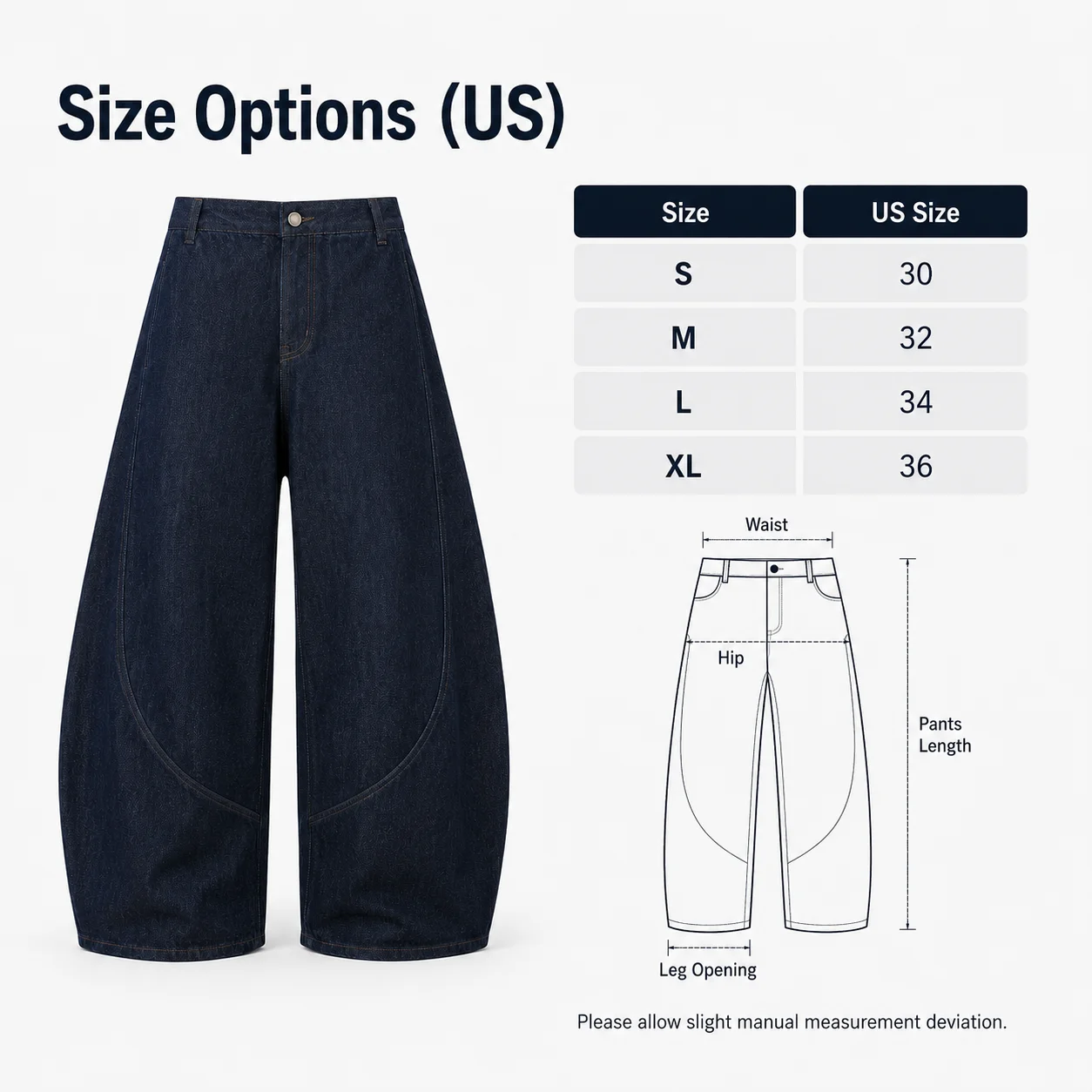 Size measurements