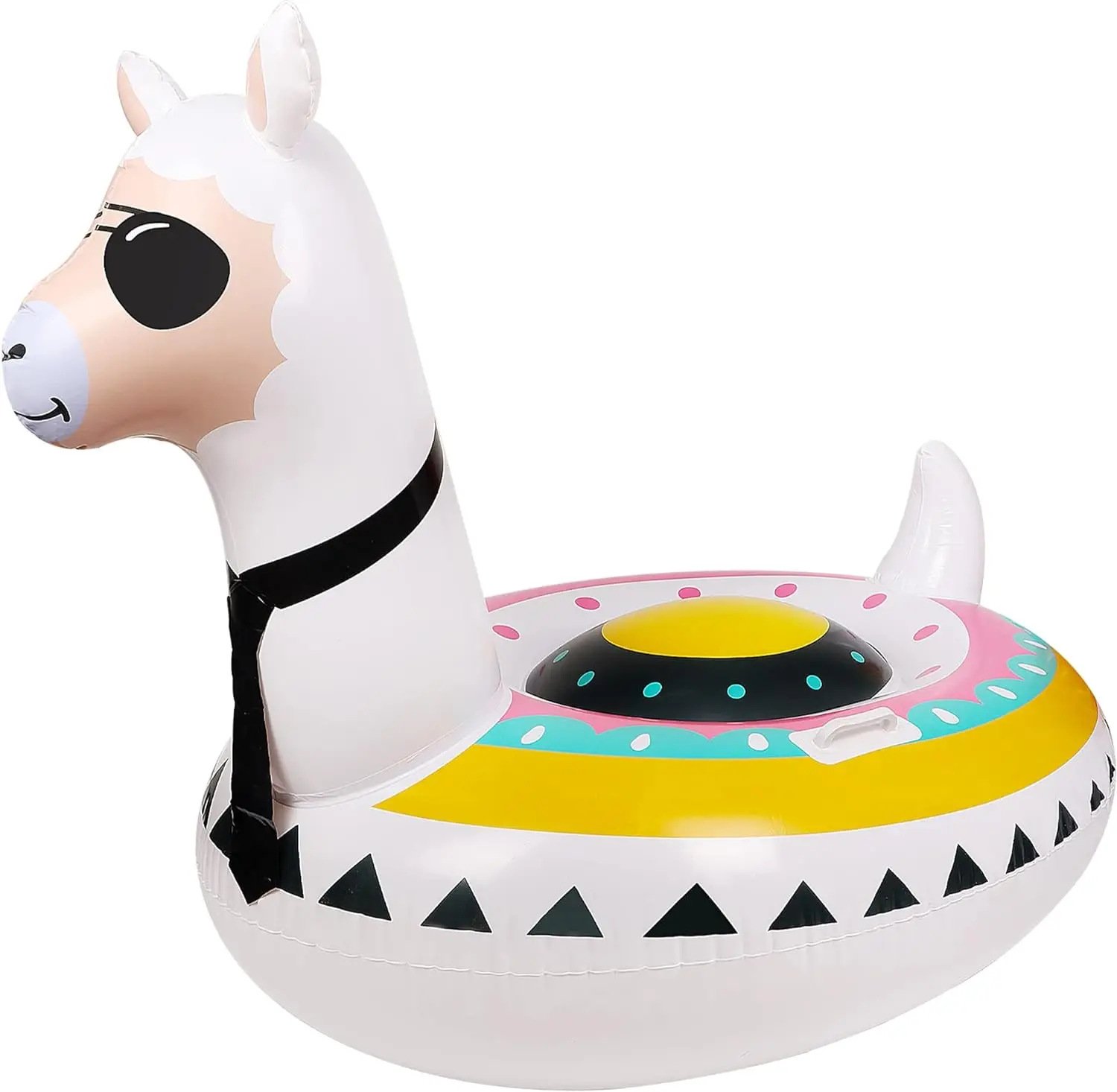 Inflatable Floater Water Float Ride on Lake Big unicorn Sheep Pool Float Tropical Floating Island
