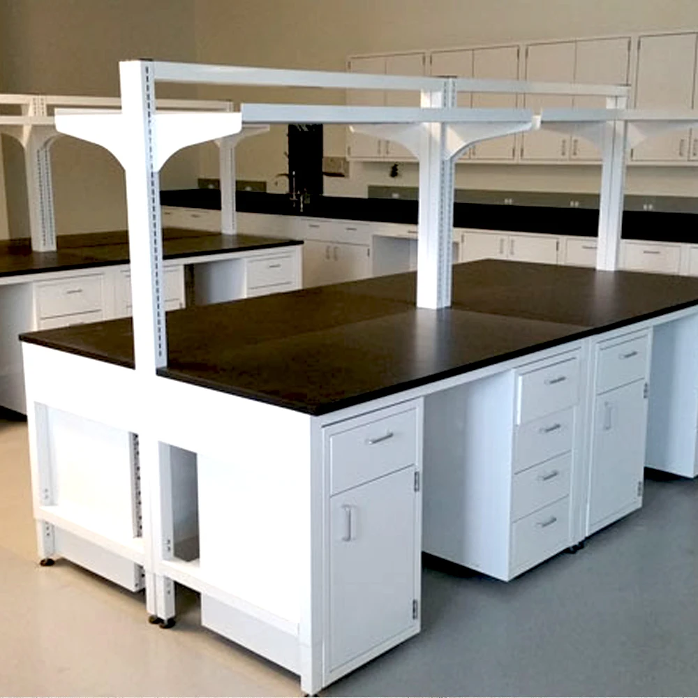 CARTMAY Modular Laboratory Furniture Pharmacy Lab Tables Steel Wood Chemistry Workstation Wet Work Lab Benches for School