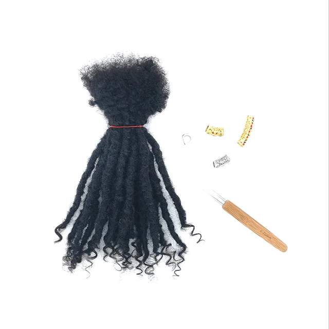 [KAMA Dreads]Permanent Human Hair Dread Locs Extensions Dreadlocks Naturel Paquet