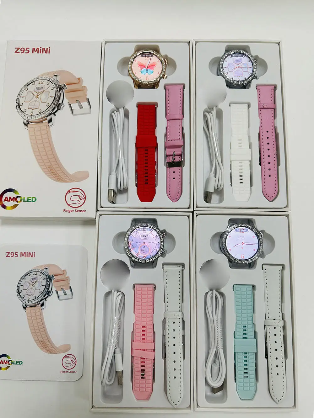 2024 Z95 Mini Smart Watch Luxury AMOLED Fitness Tracker