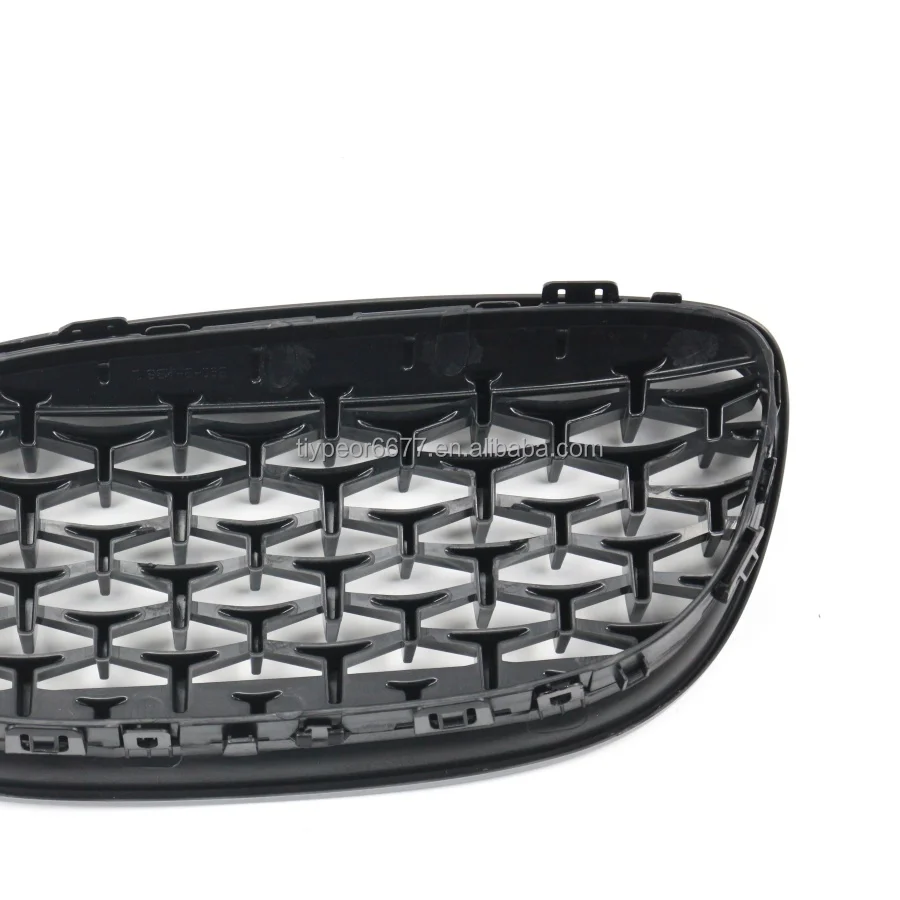 product tiypeor diamond style gloss black kidney grille grill for bmw e90 e91 3 series 2009 2010 2011-6