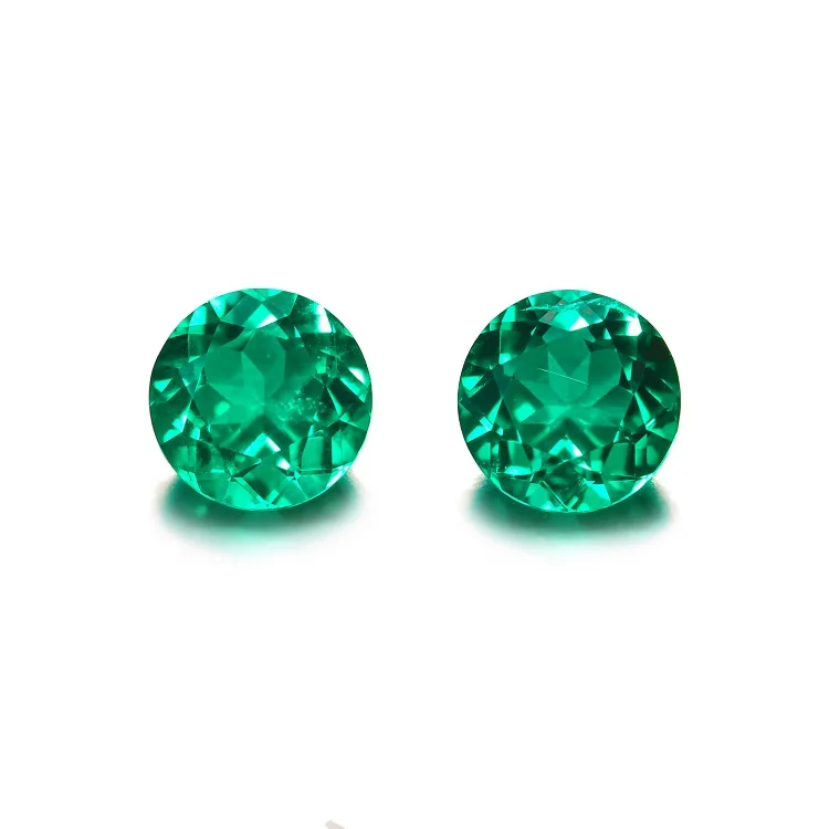 Lab Grown Colombian Emerald Loose Emerald Stone with Inclusion for Ring