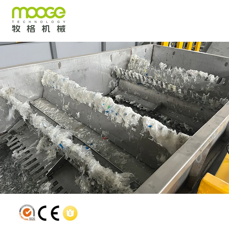 Waste Plastic LDPE PP Films Bags Washing Plant Line Plastic Washing Recycling Machine