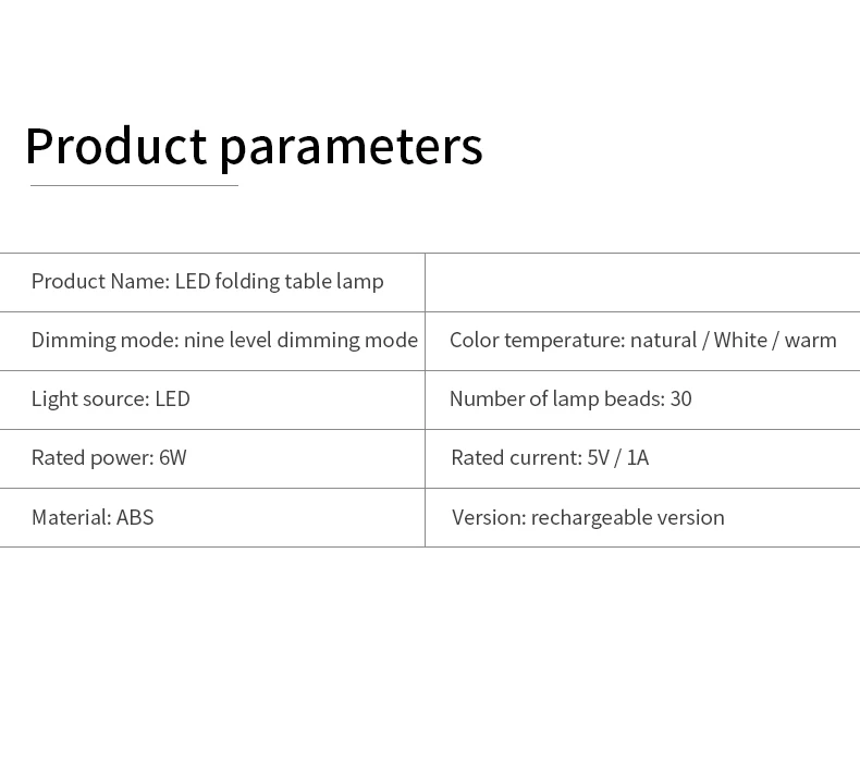 New Design Modern Children Reading LED Desk Lamp In Study USB Rechargeable Table Lamp