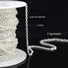 silver JZSZ-003 Round Wire Cable Chain (2.2x2.8)