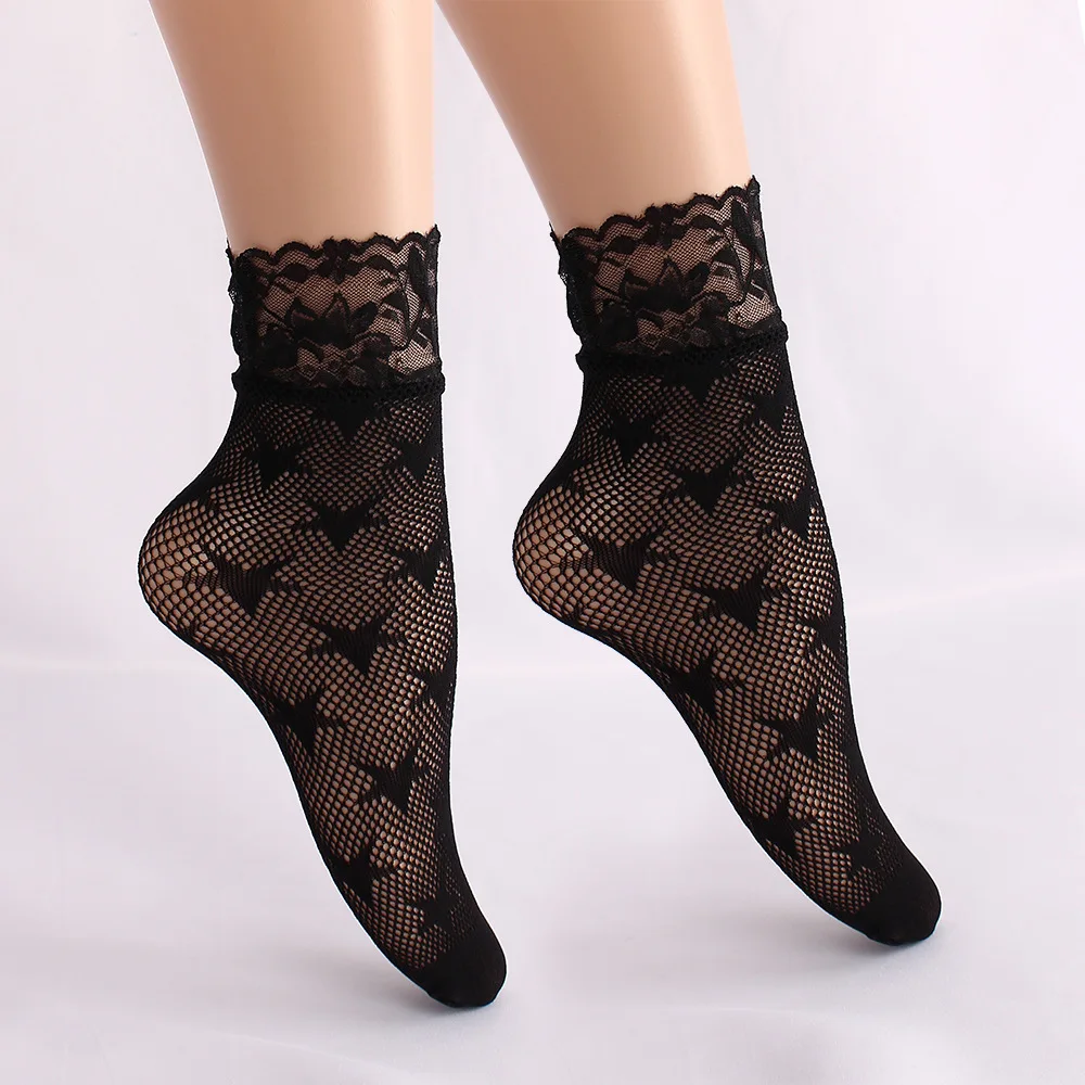 Mio Hollow Socks Women Sexy Cosplay White Black Medium Length Socks  Transparent Floral Pattern Nylon Thin Socks For Girls - Buy Japanese Sexy  Girl Socks,Nylon Socks Sexy,Lace Flower Socks Product on ...