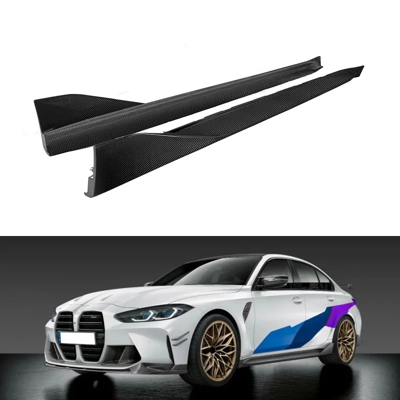 2020 2021 G80 M3 G82 M4 MP style Carbon Fiber Side Skirts Rocker Panel For BMW G80 G82 NEW M3 M4 Nice fitment