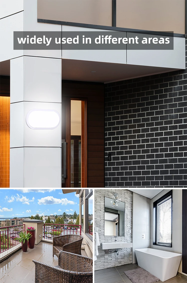 High Quality And Cheap Price 15w 20w Oval Moisture-proof Light Round Led Moisture -proof Lamp