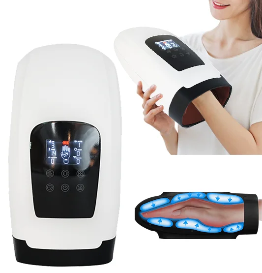 New Healthpal  Pressure Point Acupressure Compression Therapy Reflexology Shiatsu Air Pressure Vibrating Hand Massage Machine
