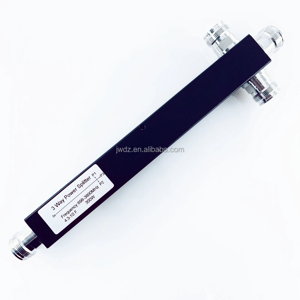 Hot sale 3 Way 300W 698-3800MHz MINI DIN 4.3-10 Female Connector RF Power Splitter/Divider 4.3/10 Female 700-3800MHz