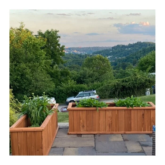 Outdoor Luxurious Large Wood Flower Plant Pots Wooden Garden Bed Planter Box