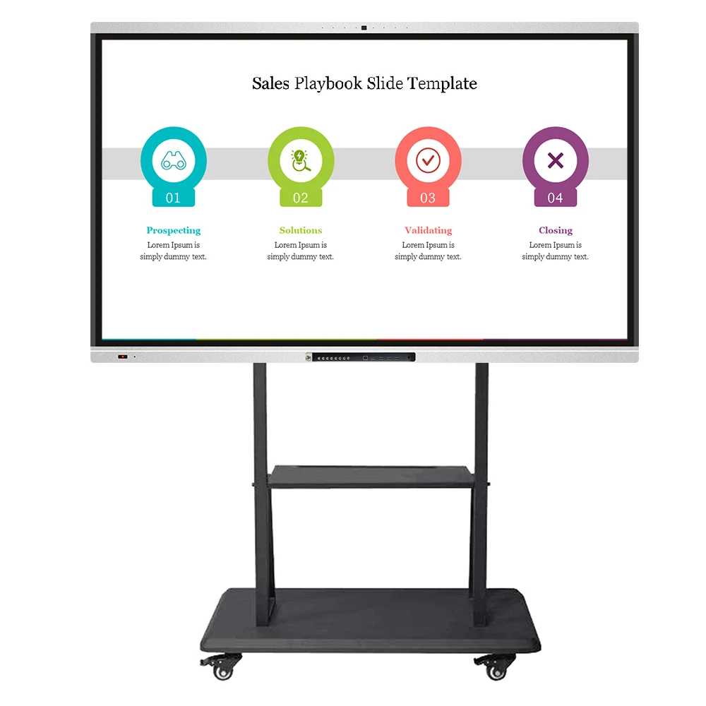 EIBOARD LED Interactive Flat Panel Smart Board Chips V100 Interactive Touch Screen for School Meeting