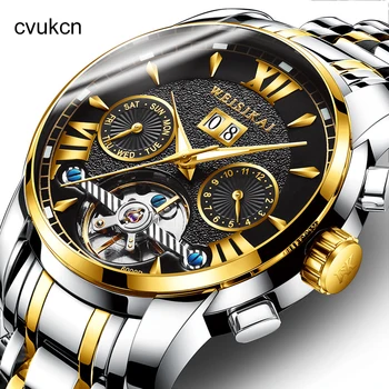 Watch Swiss Genuine Men's Tourbillon Business Trend Simple Waterproof Men's Watch mechanical watches