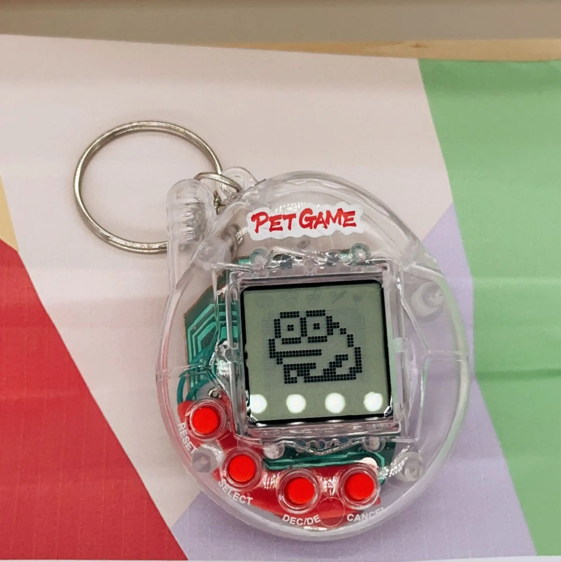 Пользовательские виртуальный питомец Tamagotchi цвета оригинальный Pix на игрушке Электронные Домашние животные игрушки для детей
