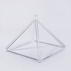 SUCCESS 3-32 Inch Large Clear Quartz Crystal Singing Pyramid Chakra Gift for Meditation Energy Wholesale
