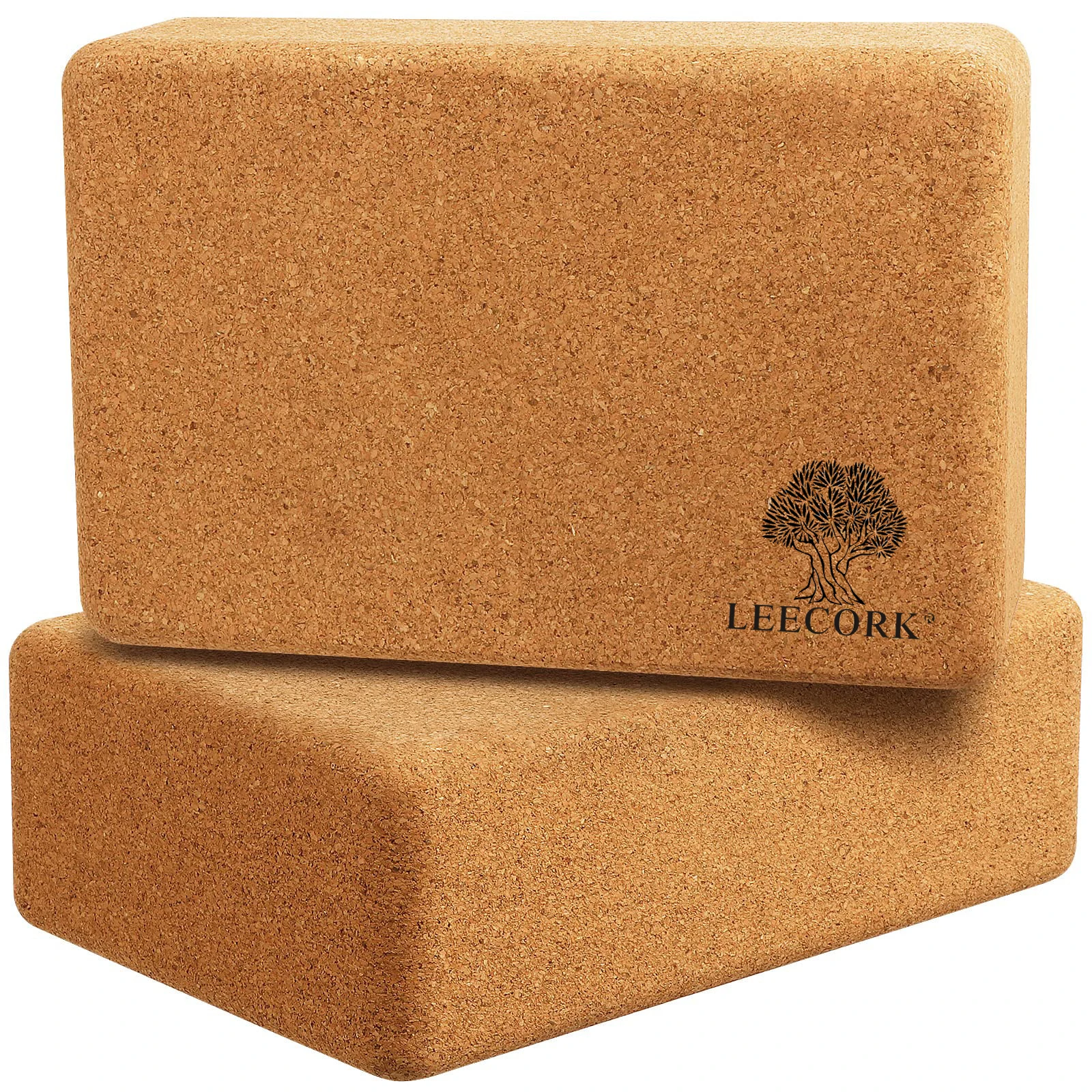 Leecork 2024 New Arrive 4*6*9 Inch Cork Yoga Bricks Custom Logo Eco