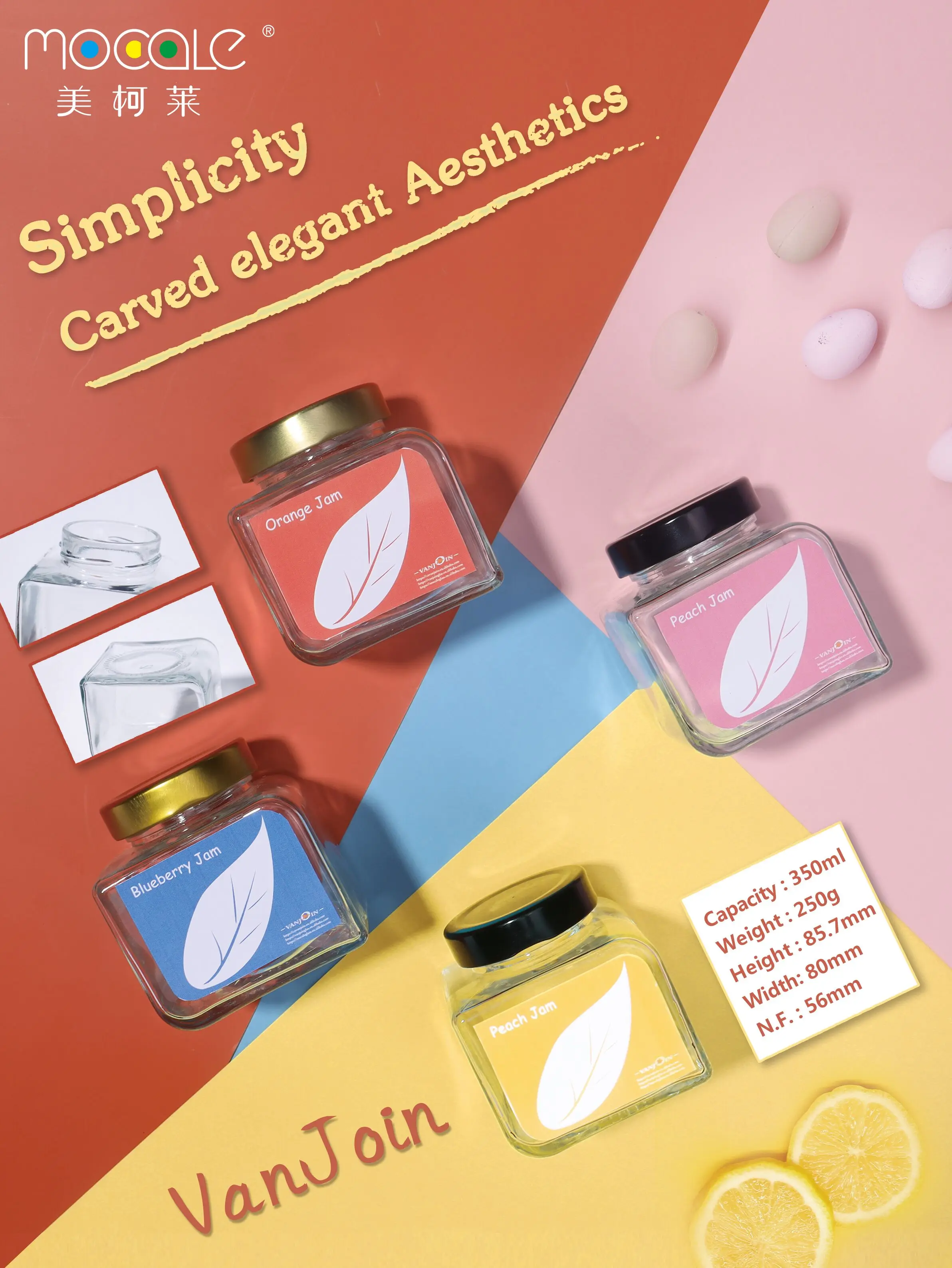 350ml Square Hot Sauce Glass Jar With Metal Lid Buy Hot Sauce Glass