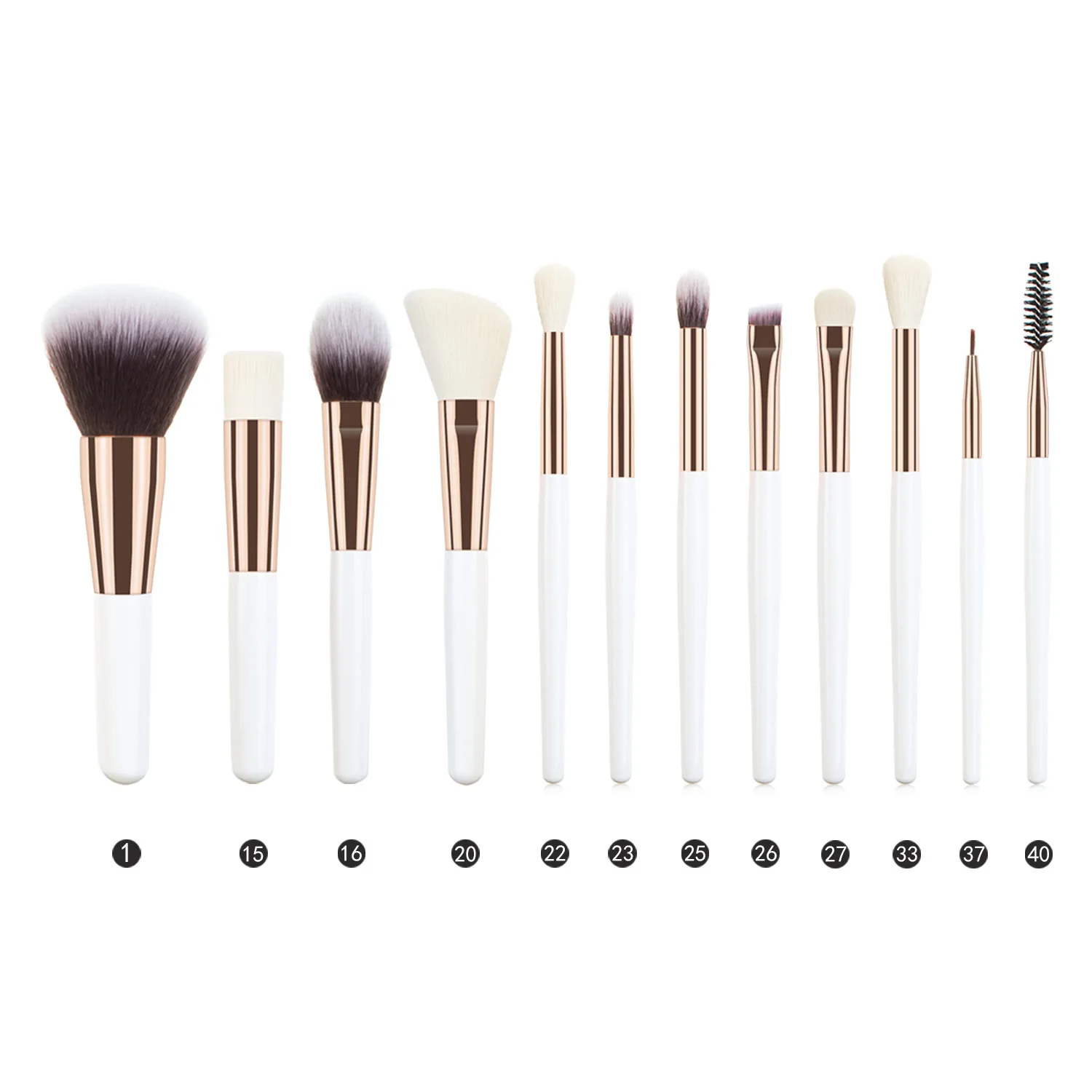 White Makeup Brushes Fast Shipping Cosmetiquera Makeup Brushes Private  Makeup Sets - AliExpress