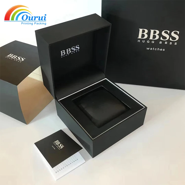 Роскошная индивидуальная упаковочная коробка для мужских часов с логотипом