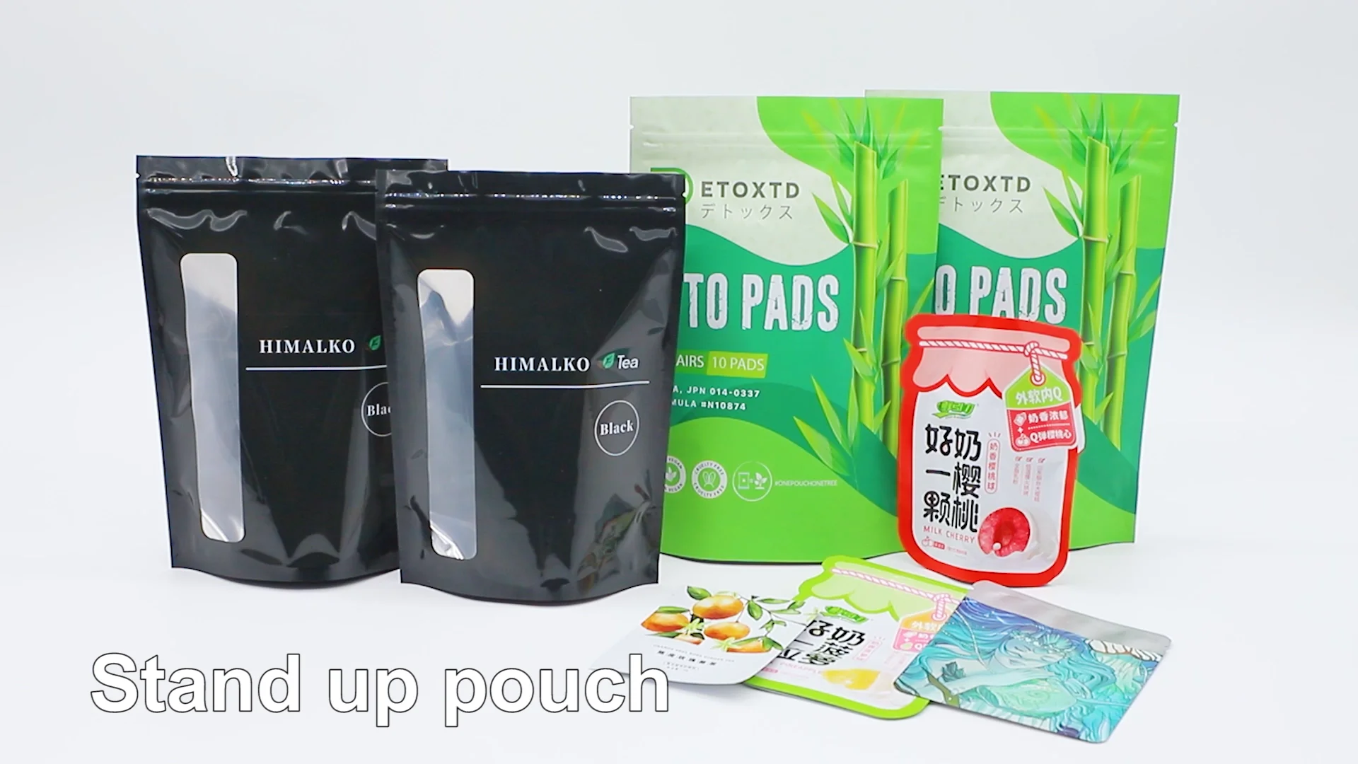 Clear Window 250g Spices Seasoning Packaging Bag Custom Recyclable Reusable Stand Up Pouch Food