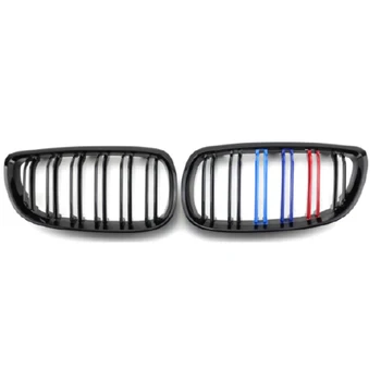 3 series E92 three colour double line kidney front grille M colour double slat E92 front grille for BMW