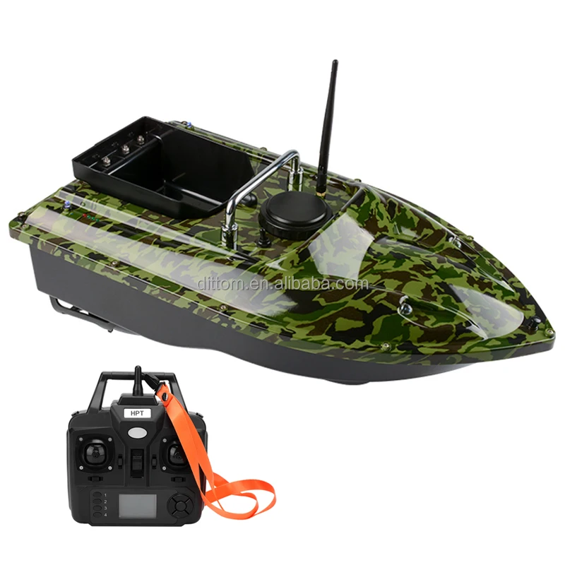 Barco De Cebo Teledirigido 500 M – Lleva 1.5 Kg De Cebo, Con Luz Nocturna Para Pescar De Noche