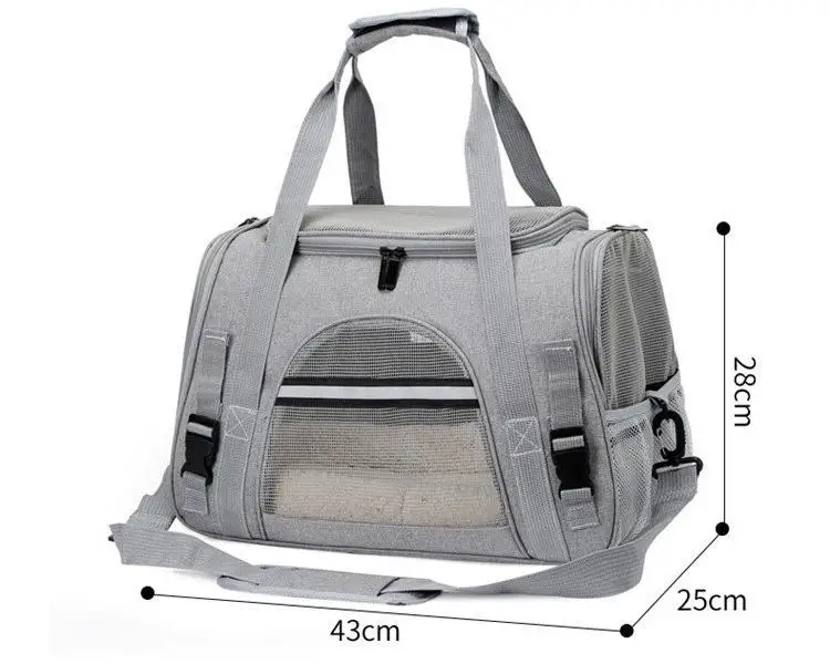 product high quality portable pet carrier cat dog carrier pet bag with soft mat for small animals waterproof-51