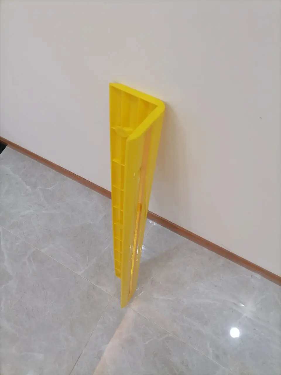 yellow plastic wall corner guard protector